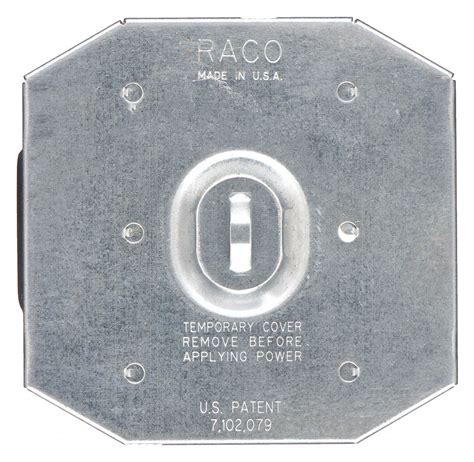 transformer connect galvanized steel octagon electrical box cover|raco octagon box cover.